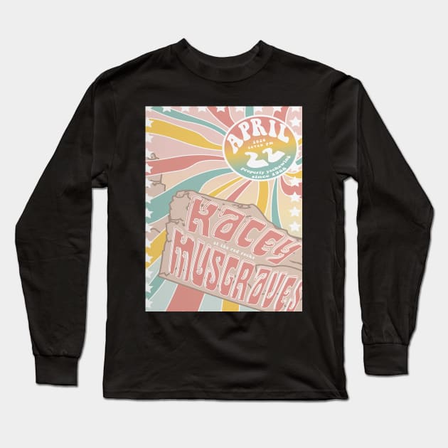 Kacey At the red Rocks Long Sleeve T-Shirt by DESKPOP PODCAST